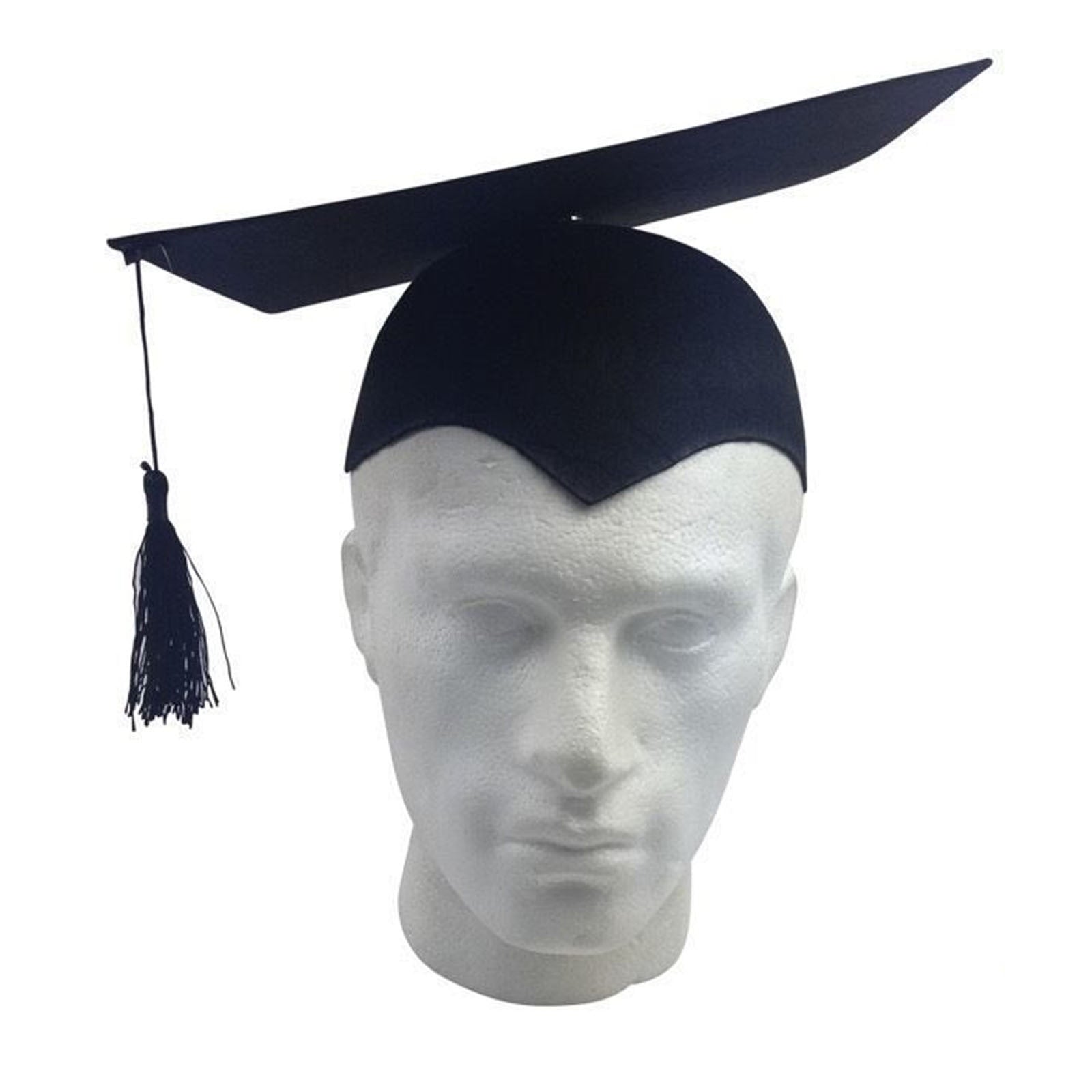 GRADUATION HAT Mortar Board Graduate Bachelor Academic Cap School - Black 9