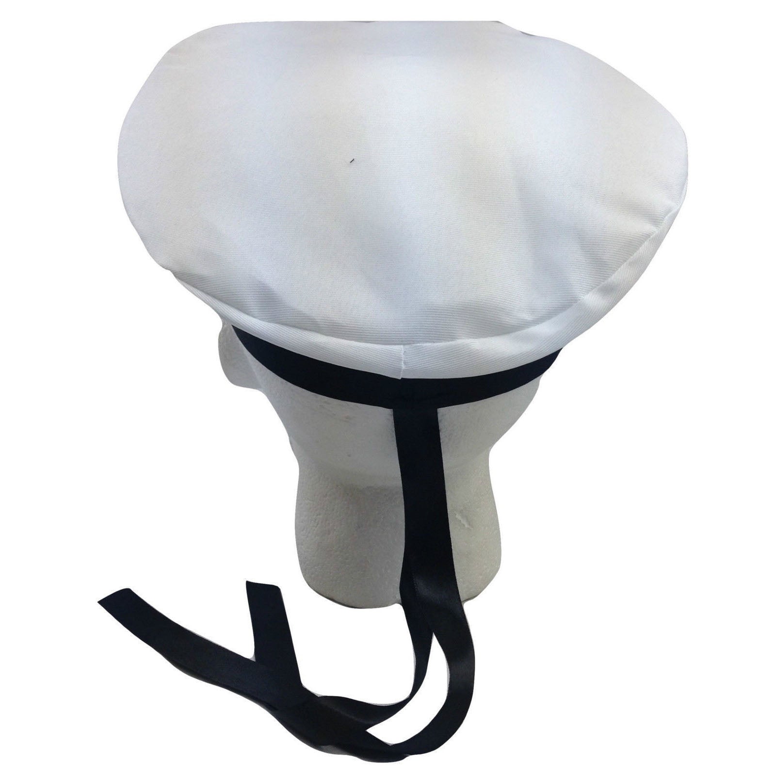 MARINE HAT Cap White BLACK Skipper Navy Sea Fancy Dress Sailor Costume Accessory 3
