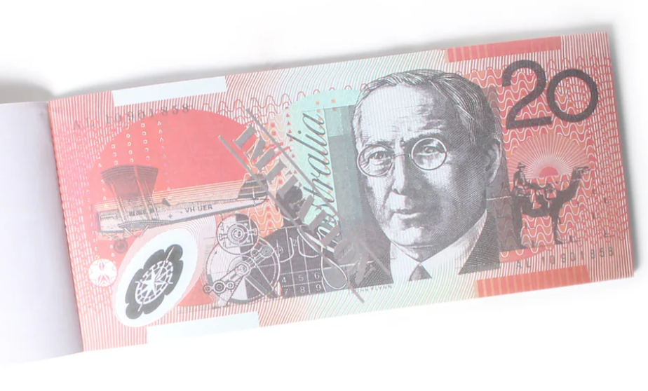 20 Dollar Australian Souvenir Note Pad Fake AUD Money - 1 Pack of 50 Sheets 5