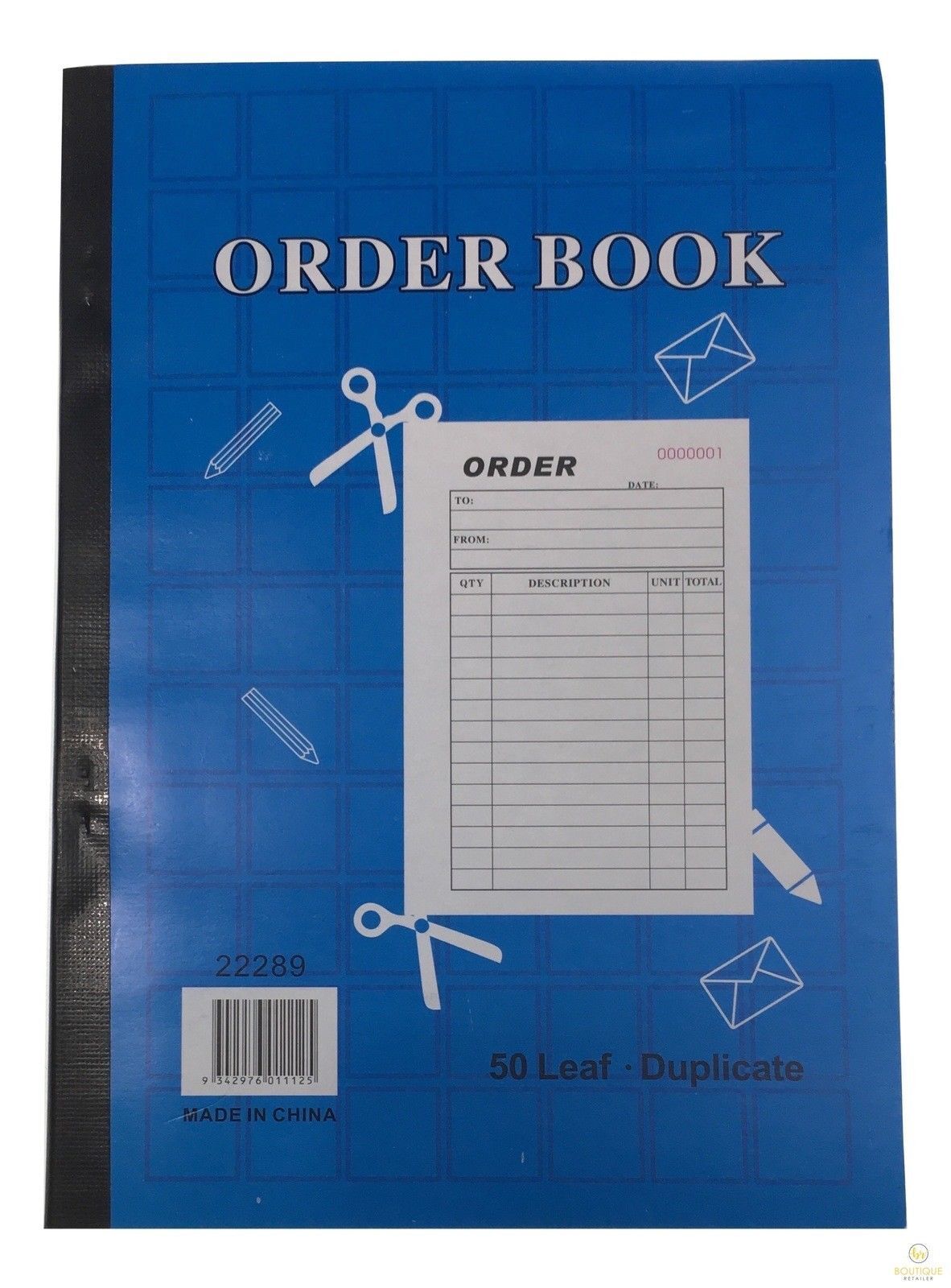 ORDER BOOK 50 Page Duplicate Restaurant Docket Carbonless Take Away 8