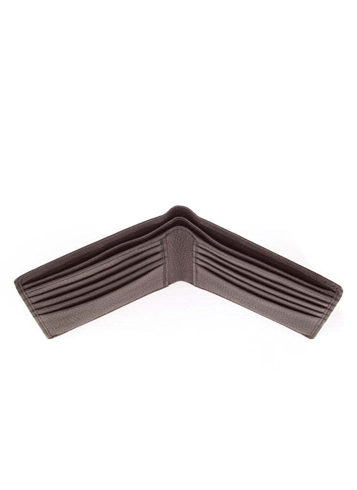 Dents RFID Pebble Grain Bifold Slim Leather Wallet - Chocolate 5