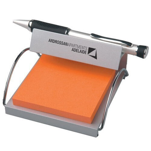 Aluminium Memo & Pen Holder Note Pad Holder Organizer Organiser Stationary 3
