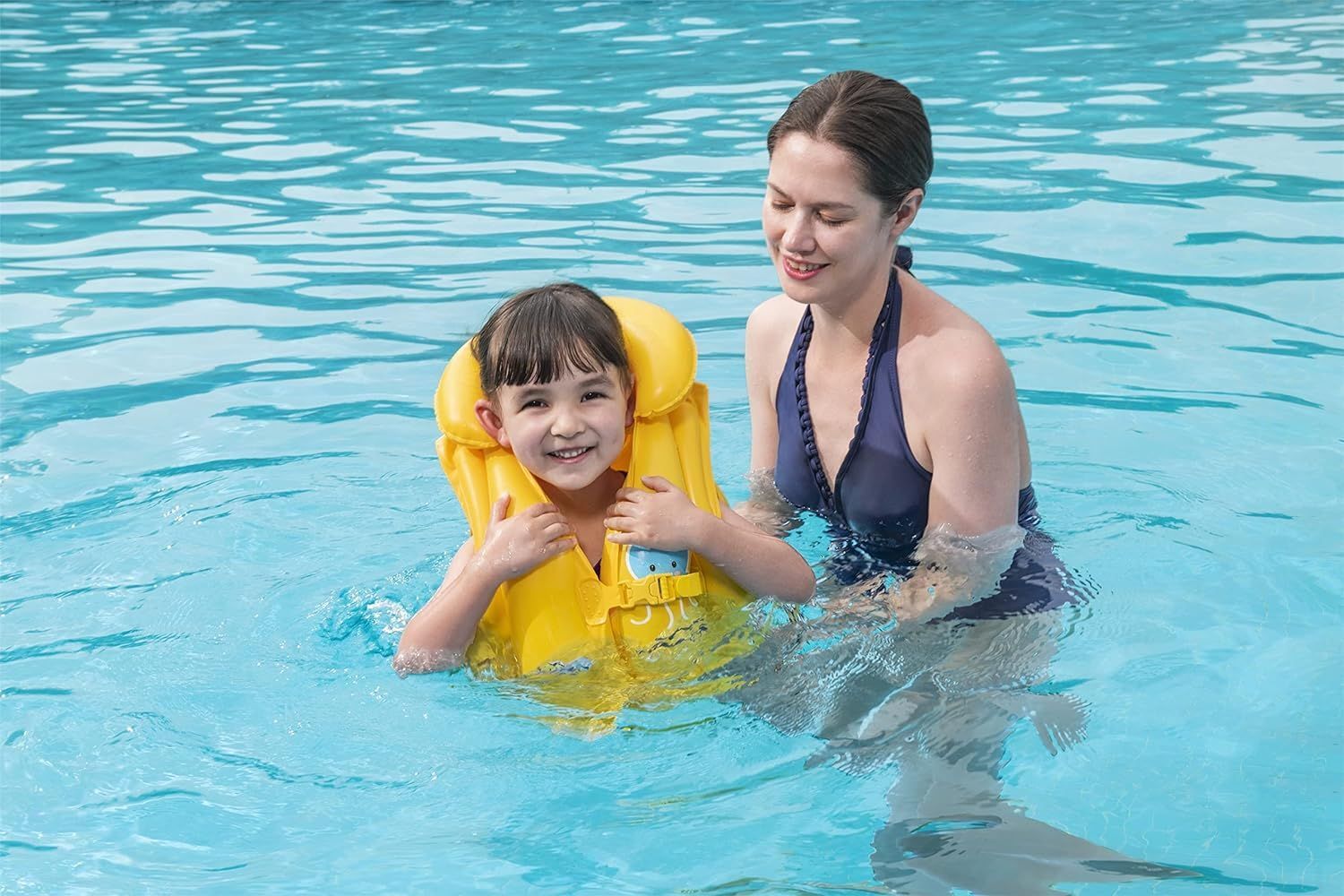 Inflatable Vest For Learning to Swim Buoyancy Float Swim Pool 51 cm x 46 cm 9