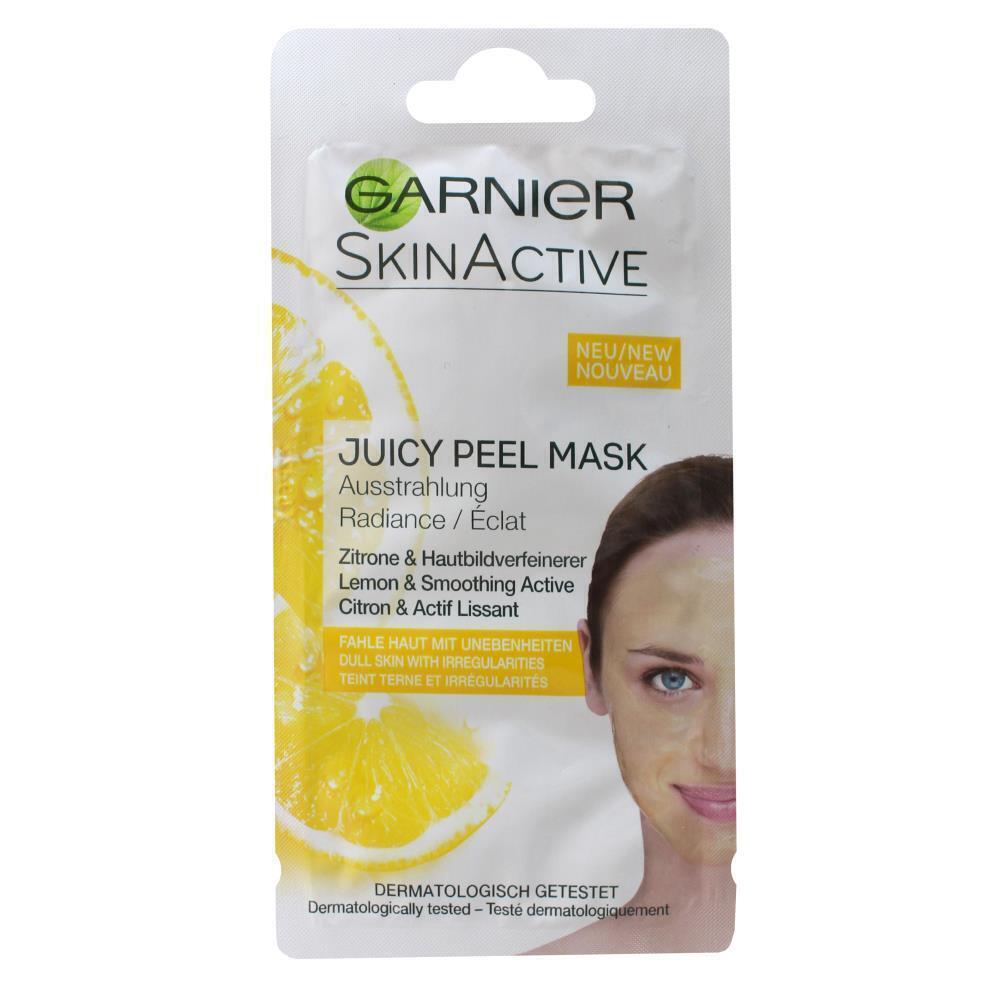 GARNIER 8mL SKINACTIVE JUICY PEEL MASK LEMON & SMOOTHING ACTIVE 4
