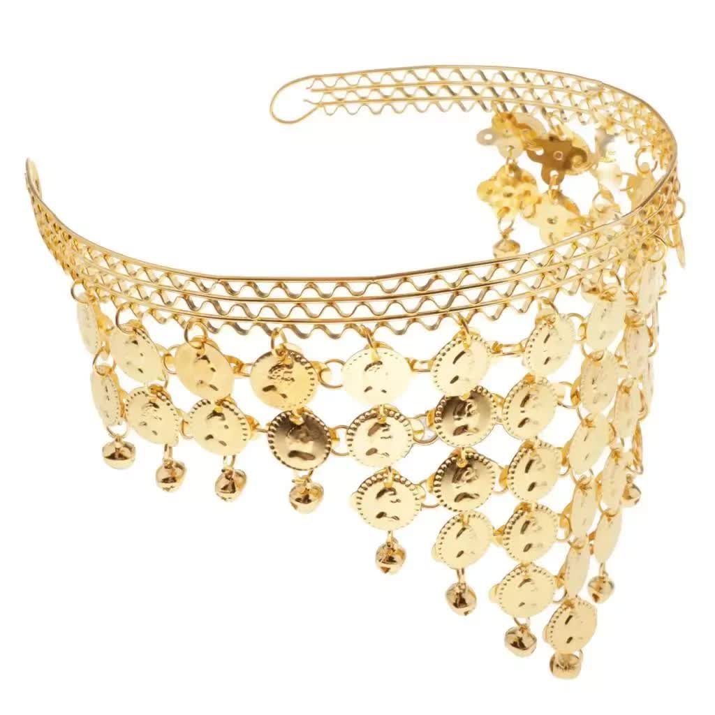 BELLY DANCE HEADBAND Indian Fancy Dress Costume Gypsy Bollywood Tribal Boho 4