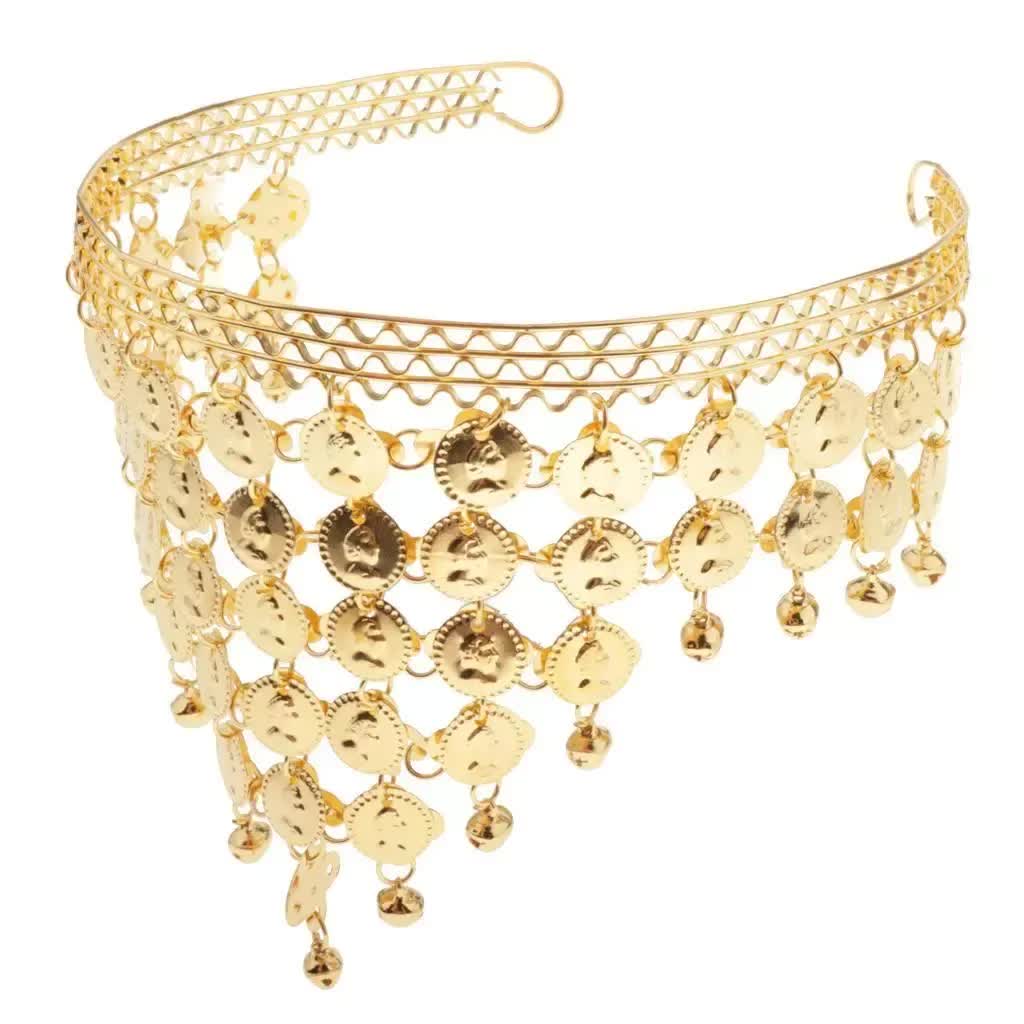 BELLY DANCE HEADBAND Indian Fancy Dress Costume Gypsy Bollywood Tribal Boho 5