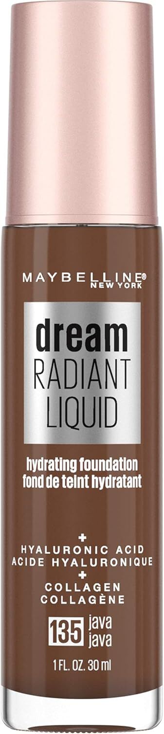 Maybelline Dream Radiant Liquid Hydrating Foundation with Hyaluronic Acid - Java 135, Java 5