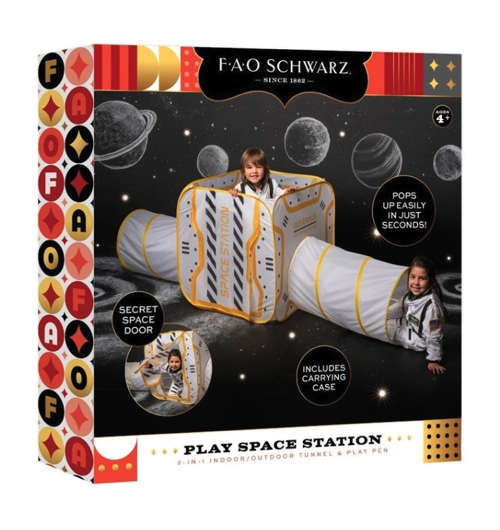 Fao Play Space Station 2 in 1 Indoor / Outdoor Tunnel & Play Tent Playpen 4