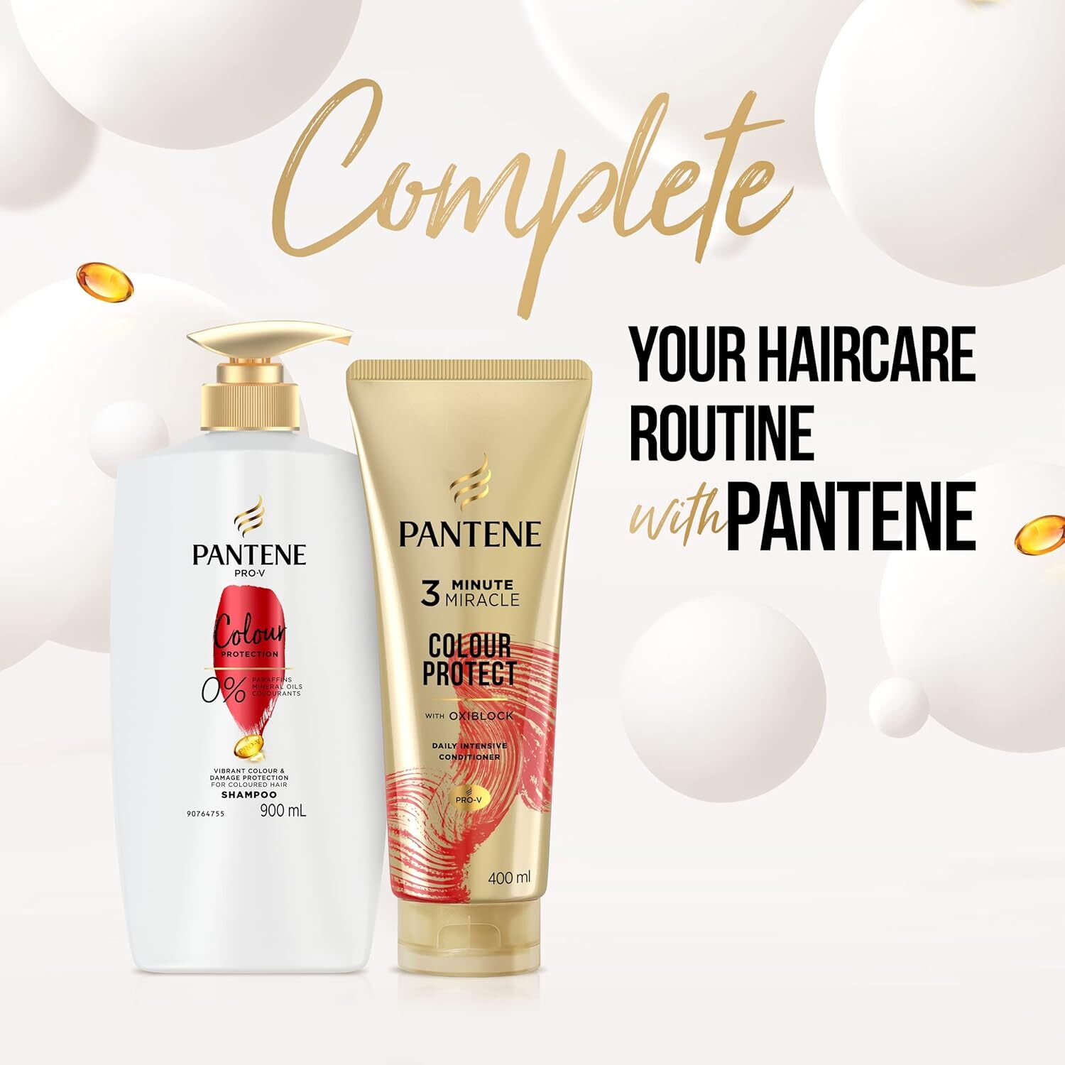 6x Pantene 400ml 3 Minute Miracle Colour w Oxiblock Intensive Conditioner 4