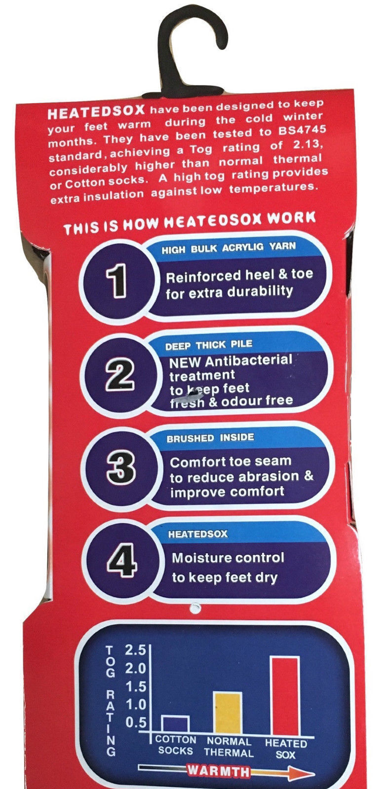 4 Pairs Mens THERMAL HEATED SOCKS Warm Winter Comfort Mens Work Sox Ski BULK - 6-11 UK 4