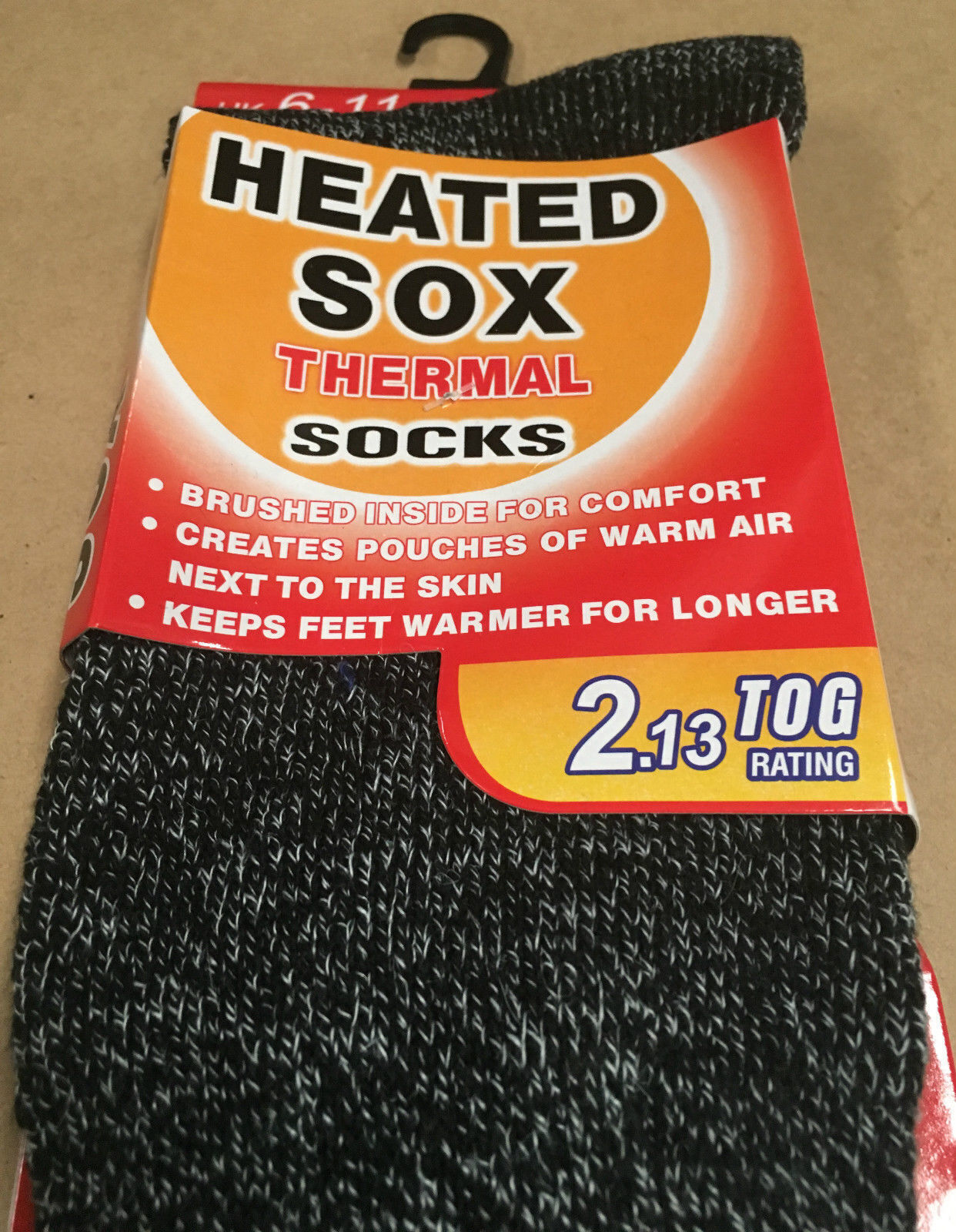 4 Pairs Mens THERMAL HEATED SOCKS Warm Winter Comfort Mens Work Sox Ski BULK - 6-11 UK 5