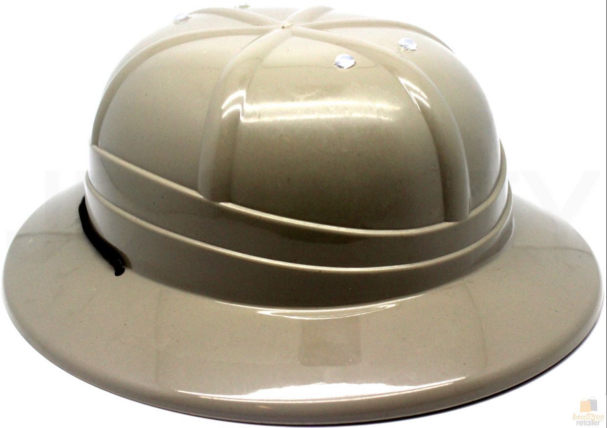 SAFARI HAT Camping Pith Helmet Solid African Hunter Jungle Costume Party 3