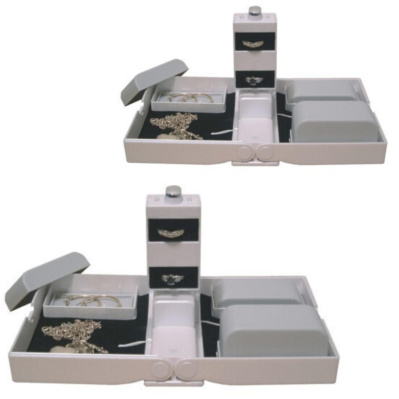 2x Earring Necklace Jewellery Case Organizer Display Jewelery Holder Storage Rack 3