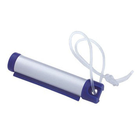 Funky Luggage Cylinder Tag Rollout Label for Address Details - Silver/Blue 4