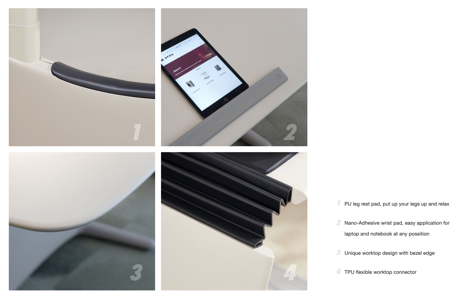 1.2m UFOU UPON Standing Desk Height Adjustable Motorised Electric Sit Stand Table Riser 9