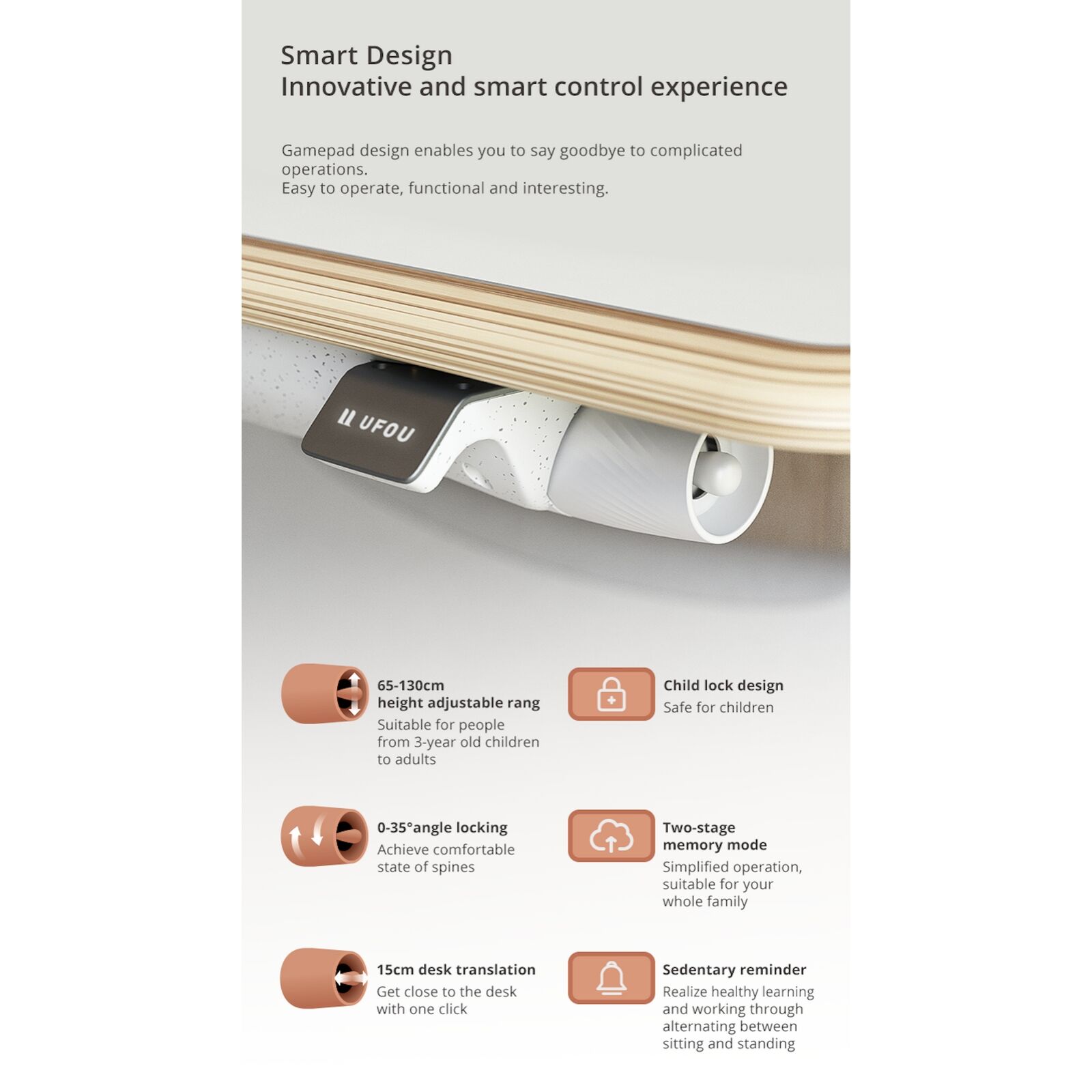 1.2m UFOU UPON Standing Desk Height Adjustable Motorised Electric Sit Stand Table Riser 3