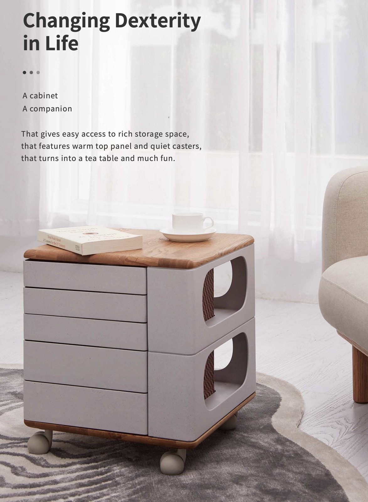 UFOU Fitin Helix Modular Storage Cabinet Unit (5 Revolving Doors) 9