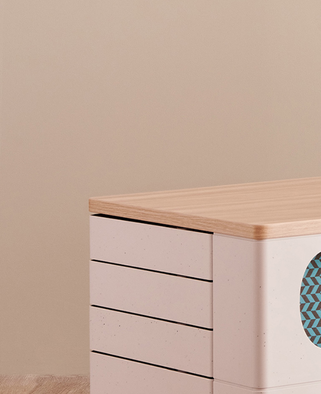 UFOU Fitin Helix Modular Storage Cabinet Unit (5 Revolving Doors) 4