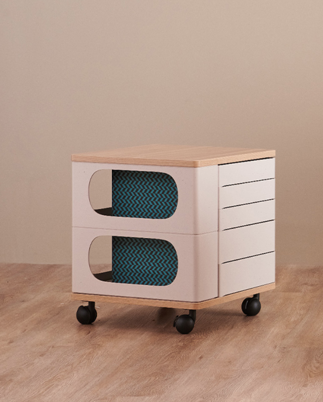 UFOU Fitin Helix Modular Storage Cabinet Unit (5 Revolving Doors) 5