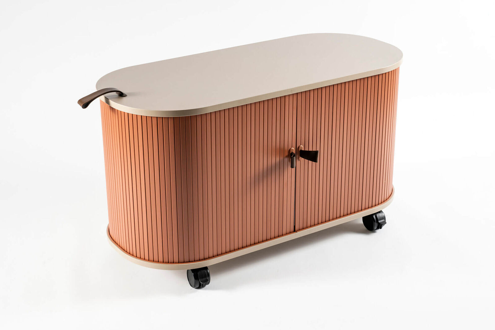 UFOU Fitin Rollin Mobile Roller Shutter Cabinet - Storage with Adjustable Shelves & Wheels 8