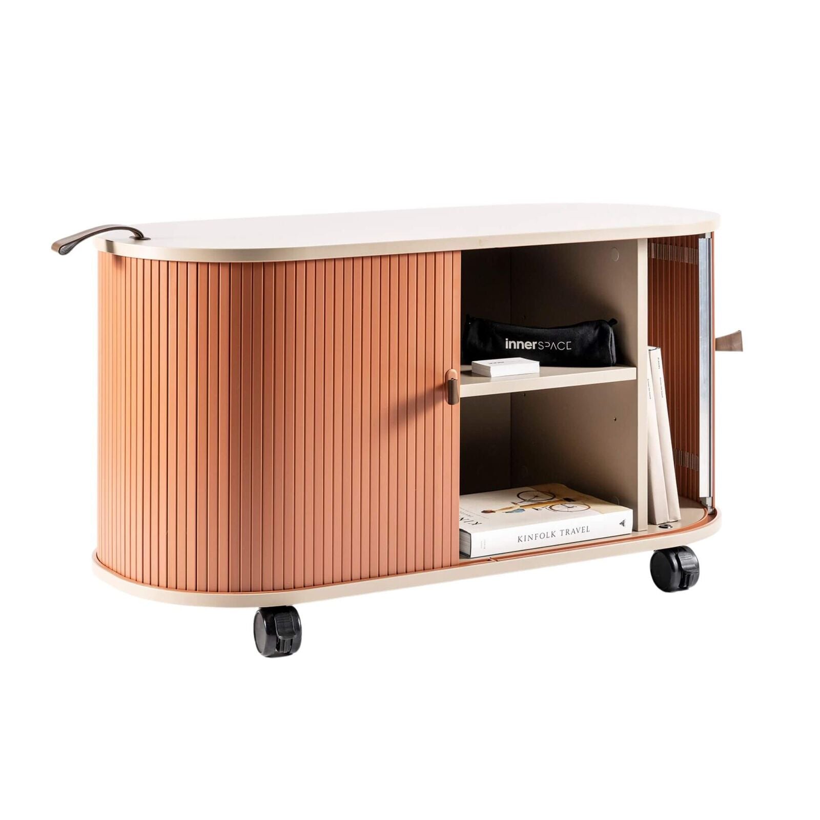 UFOU Fitin Rollin Mobile Roller Shutter Cabinet - Storage with Adjustable Shelves & Wheels 10