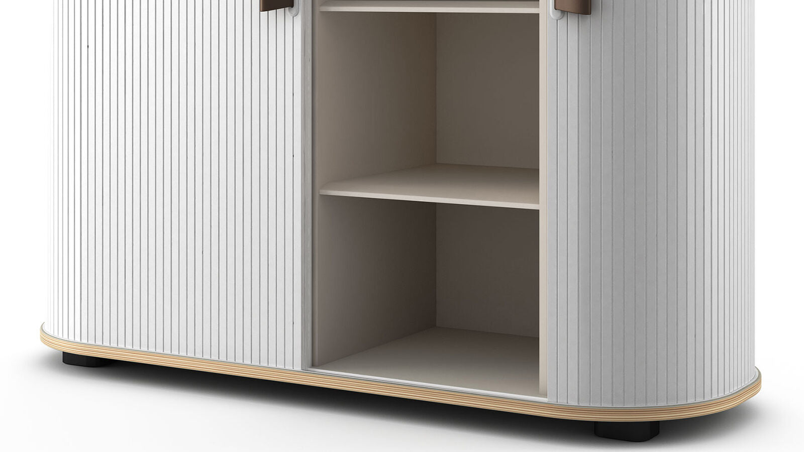 UFOU Fitin Rollin Mobile Roller Shutter Cabinet - Storage with Adjustable Shelves & Wheels 4