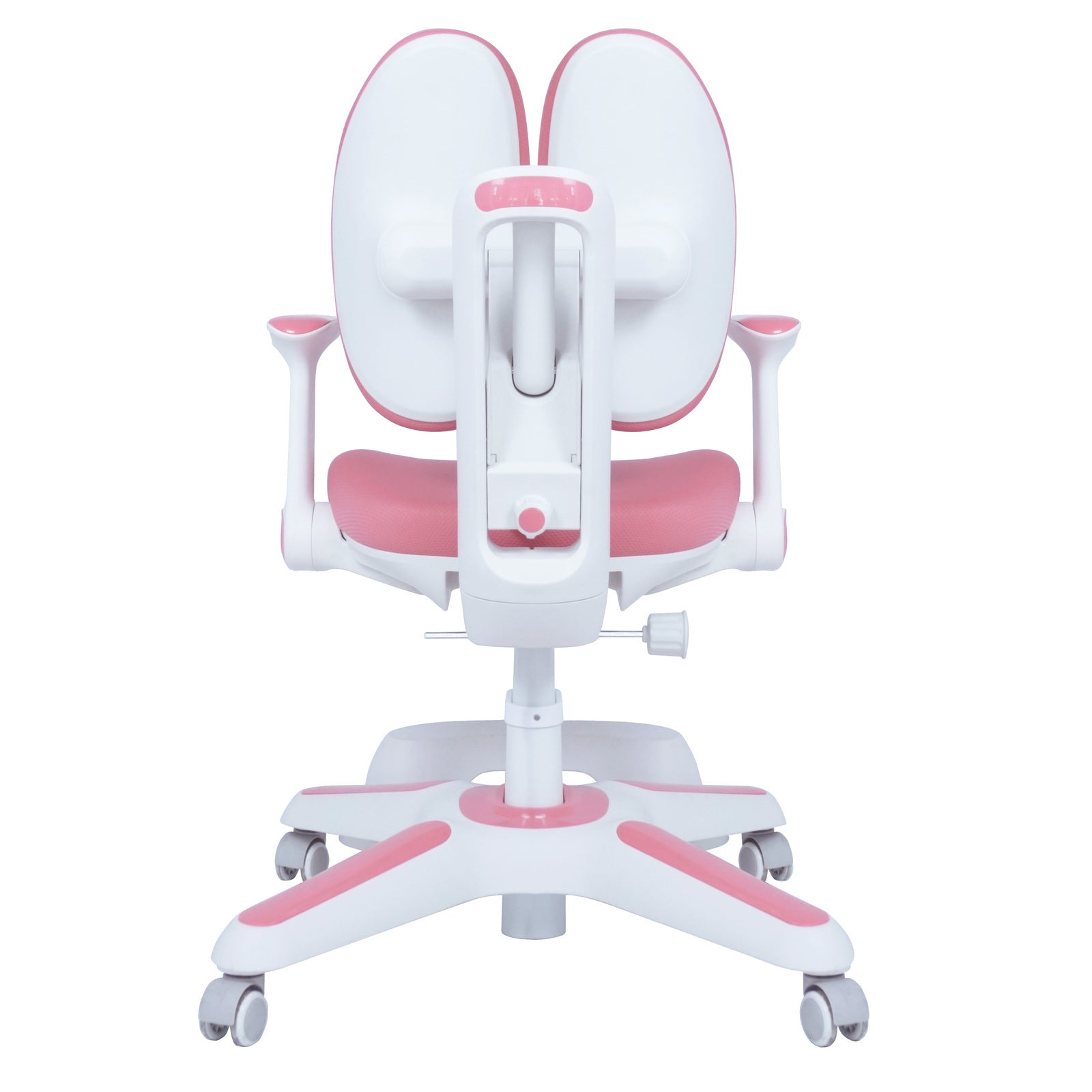 2x Ergonomic Children Kids Study Chairs Height Adjustable - Pink 8
