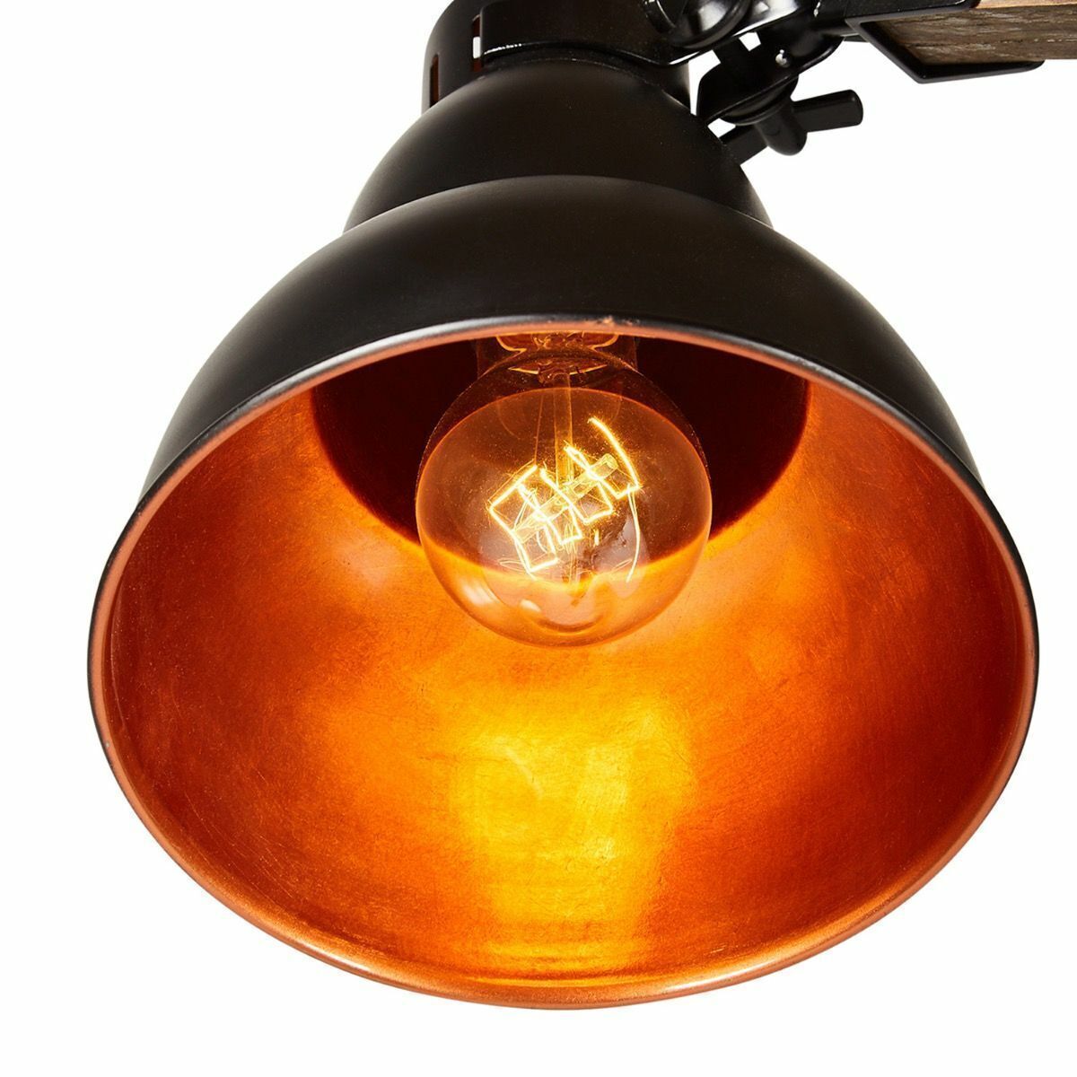 Wooden Large Floor Lamp Industrial Retro Modern Adjustable Light - Matte Black 3