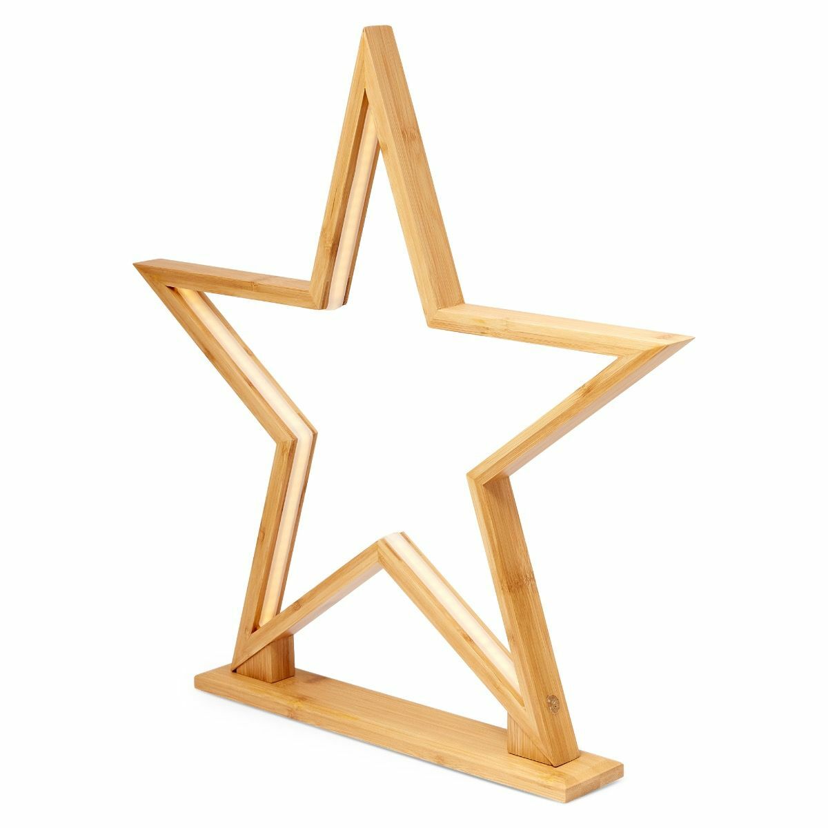52cm Bamboo Star LED Table Desk Lamp Light Modern Designer - Natural 6
