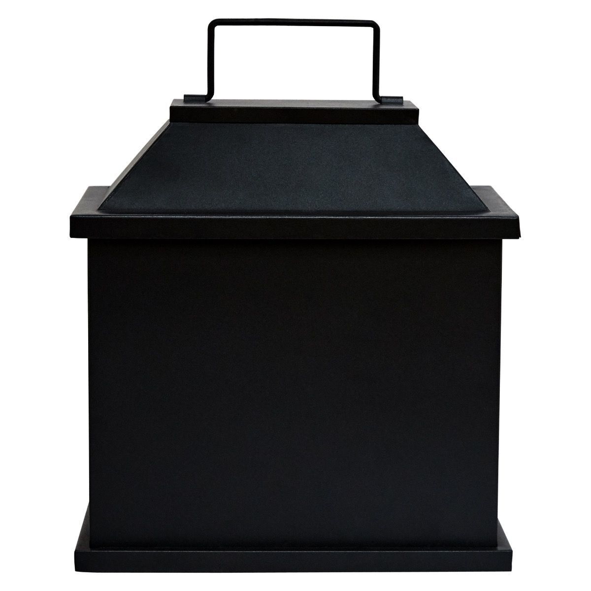 31.5cm LED Fireplace Metal/Glass Lantern Home Decor (Battery Operated) - Large 4