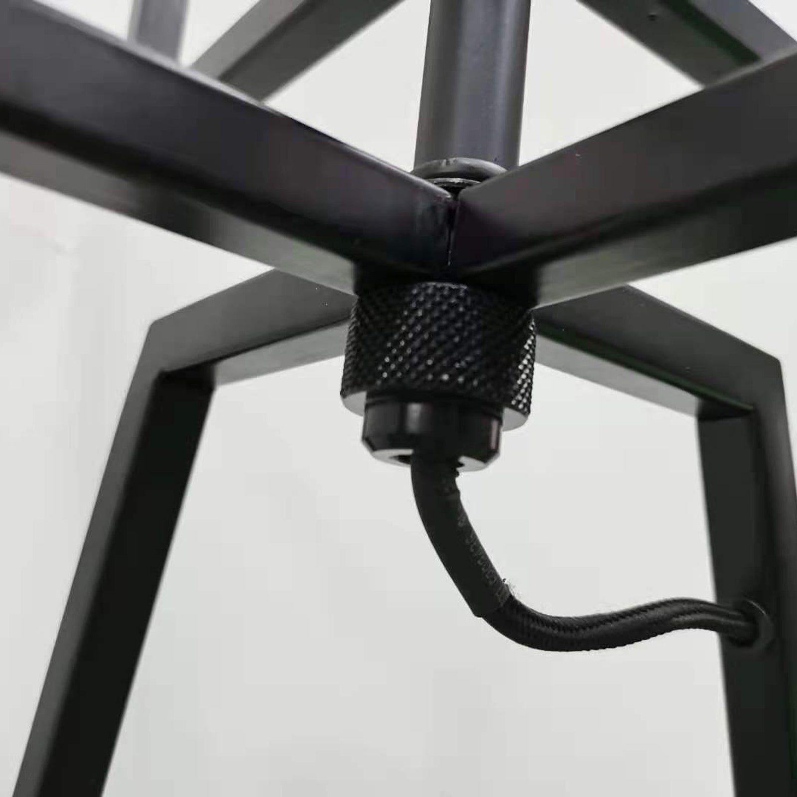 Modern Dimmable Floor Lamp + Table Desk Lamp w/ Linen Shade Scandi - Matte Black 4