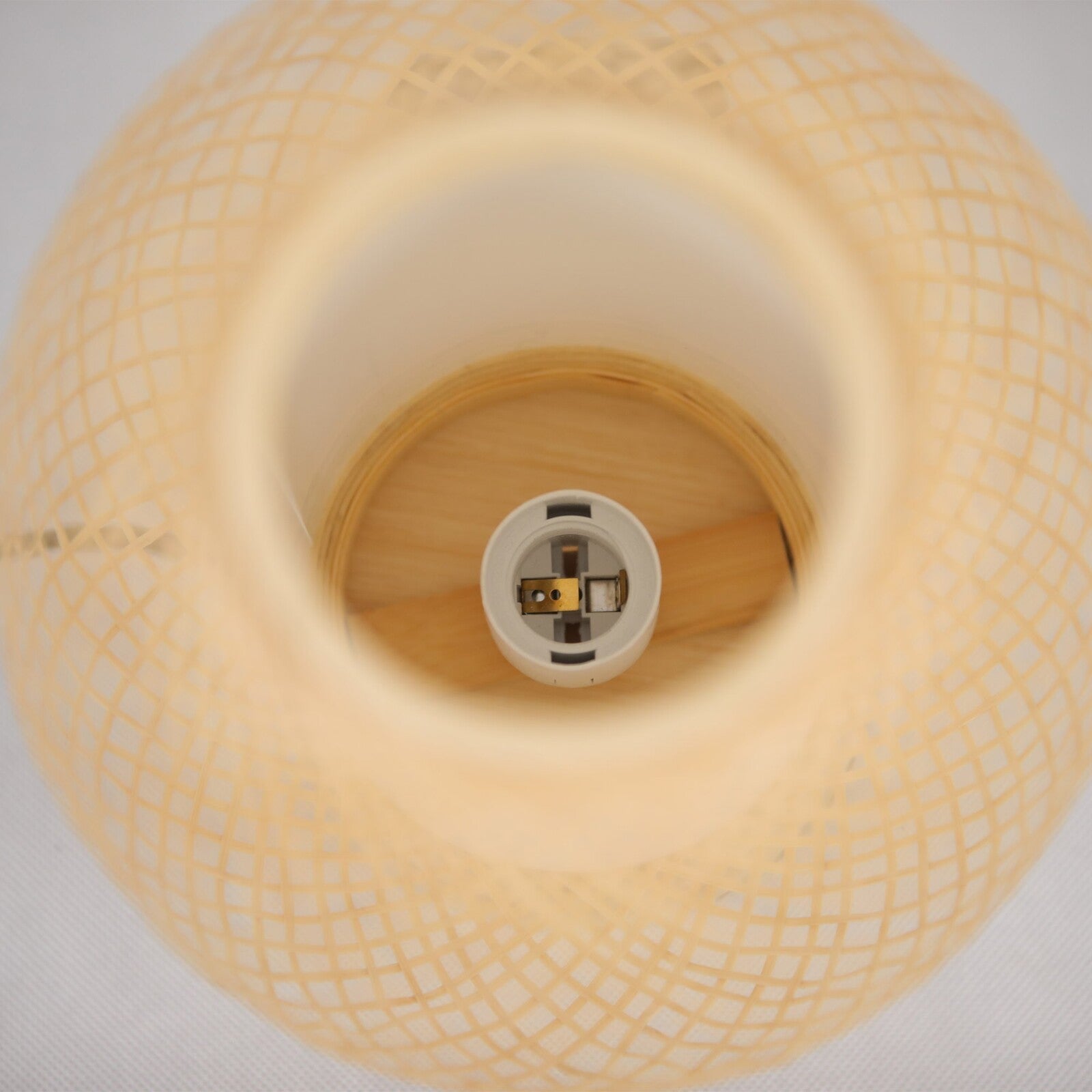 Natural Woven Bamboo Oval Table Lamp Light Shade Boho Tropical Coastal 7