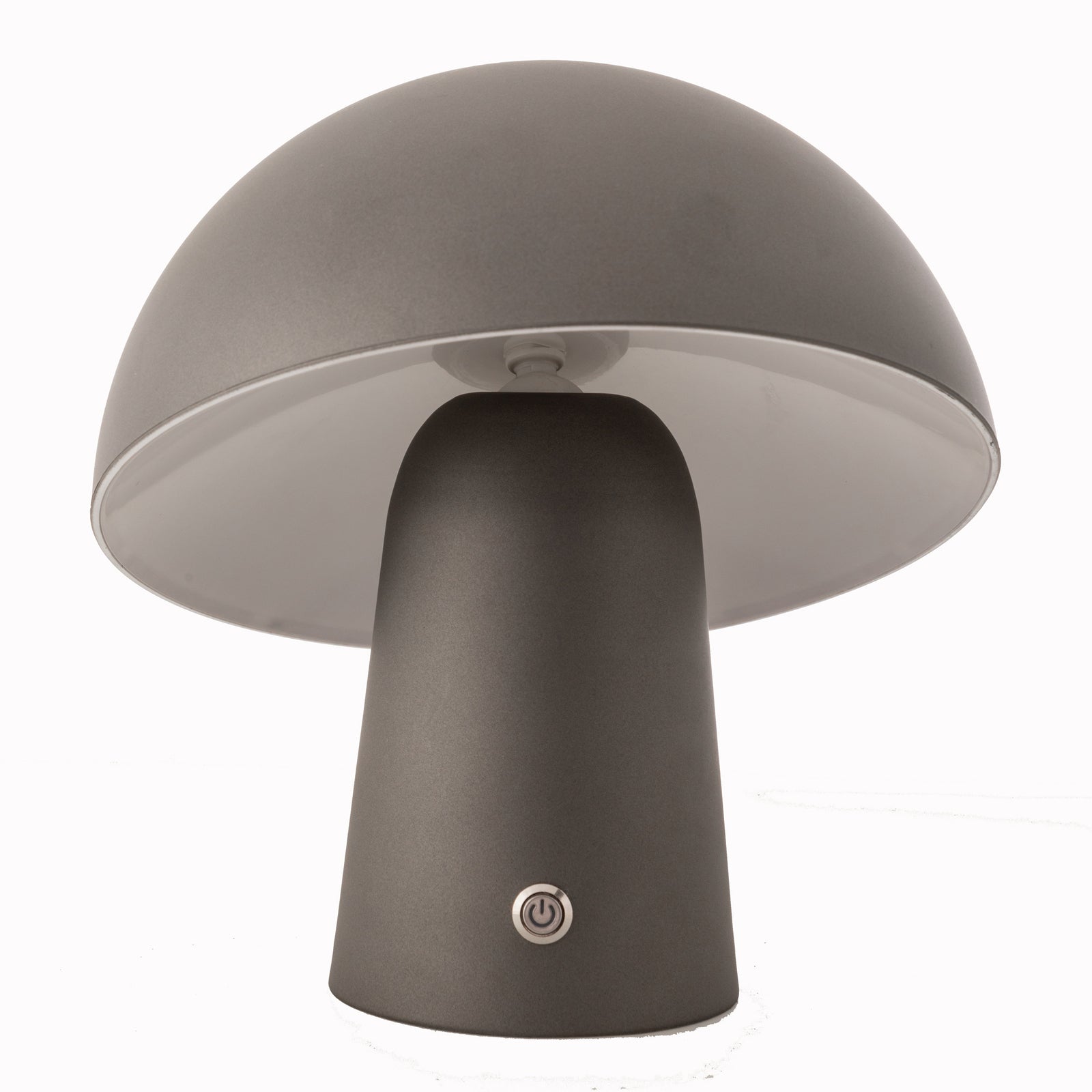 LED Cordless Mushroom USB Rechargeable Table Lamp Dimming Night Light - Steel Grey 3