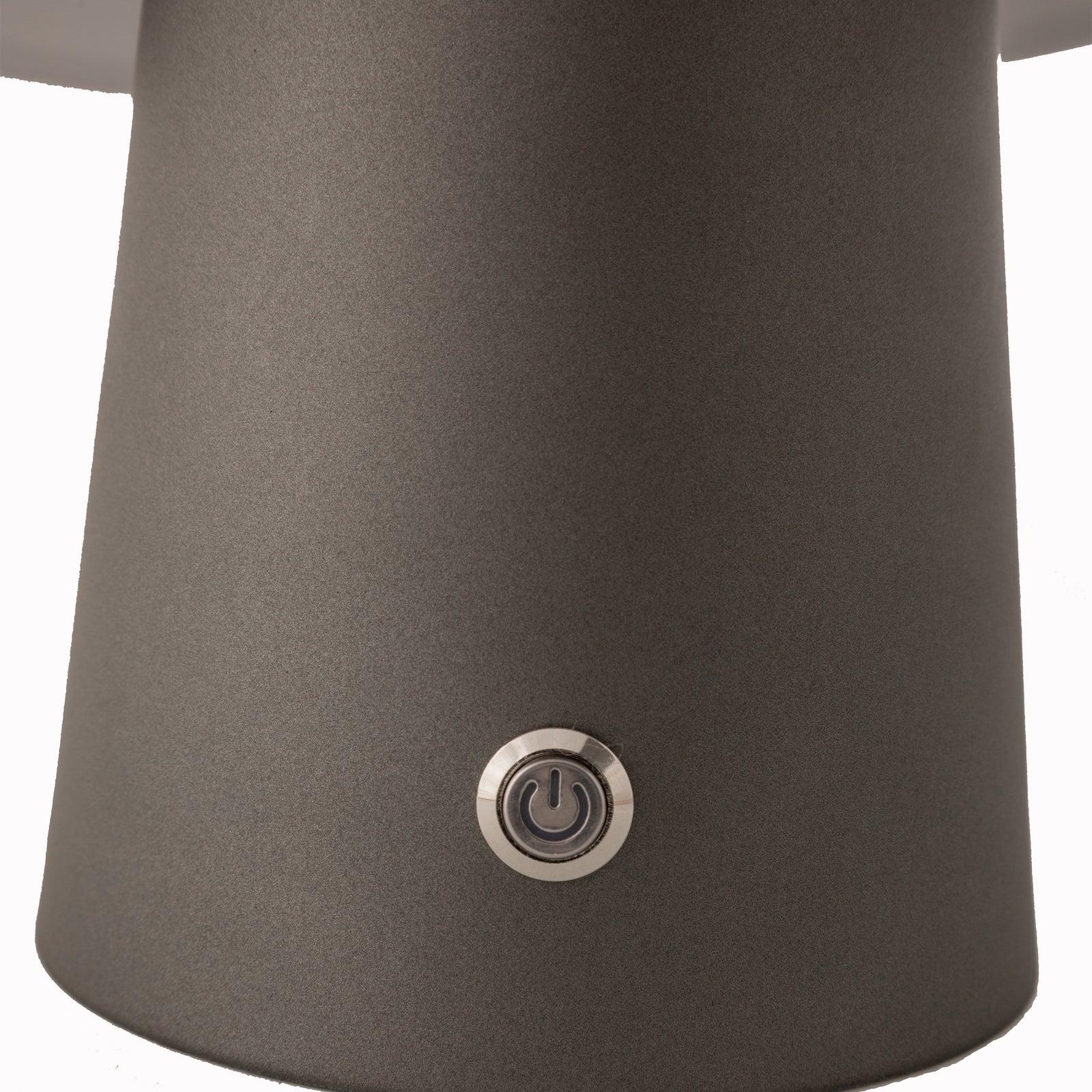 LED Cordless Mushroom USB Rechargeable Table Lamp Dimming Night Light - Steel Grey 5
