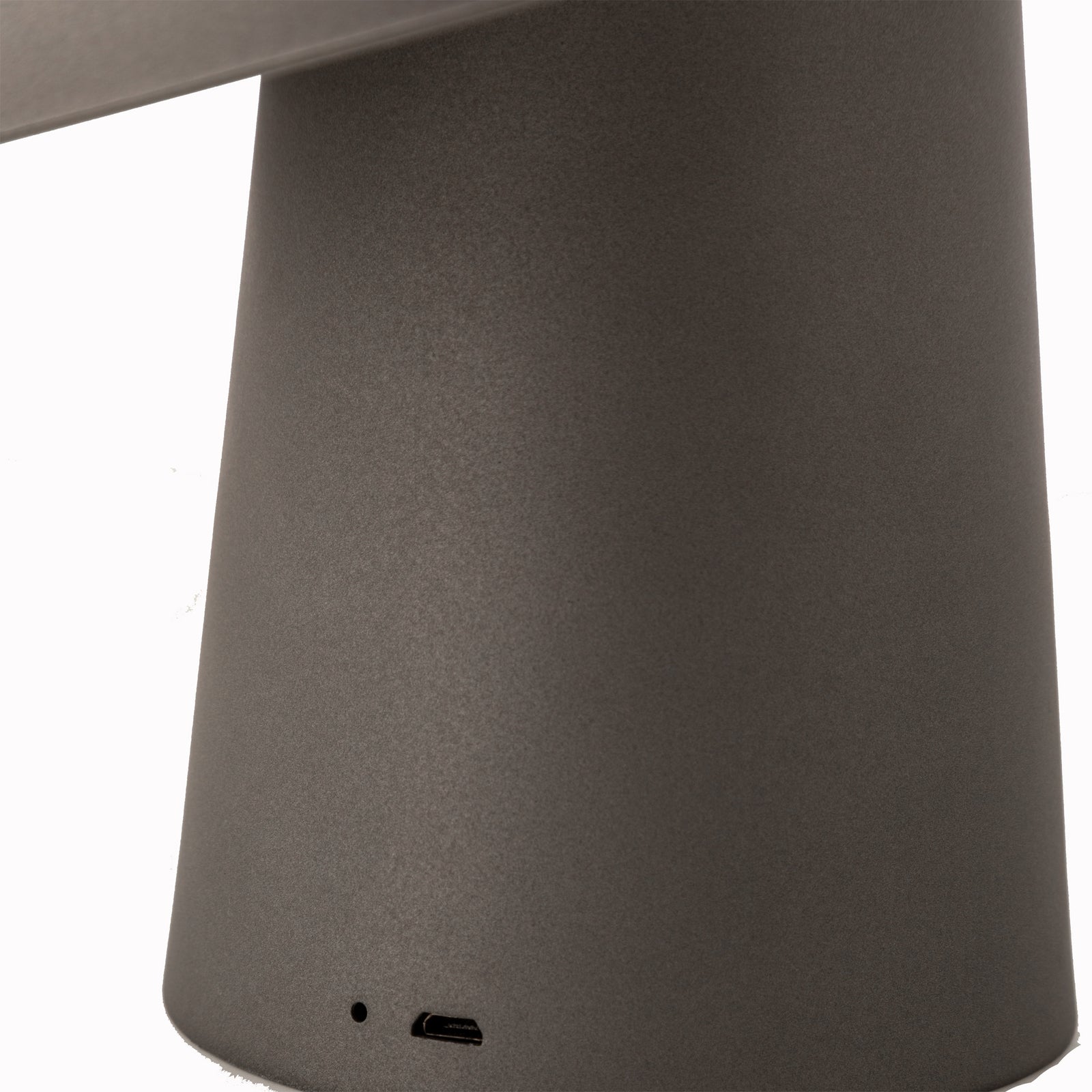 LED Cordless Mushroom USB Rechargeable Table Lamp Dimming Night Light - Steel Grey 6