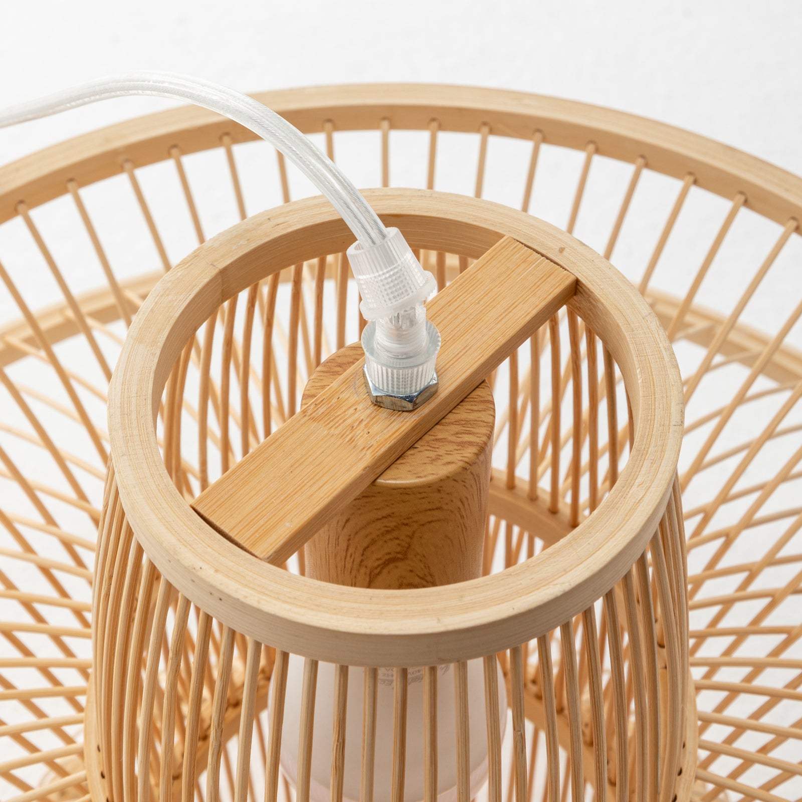 Aurora Natural Hand-Woven Bamboo 3-Layer Pendant Lamp Light 4