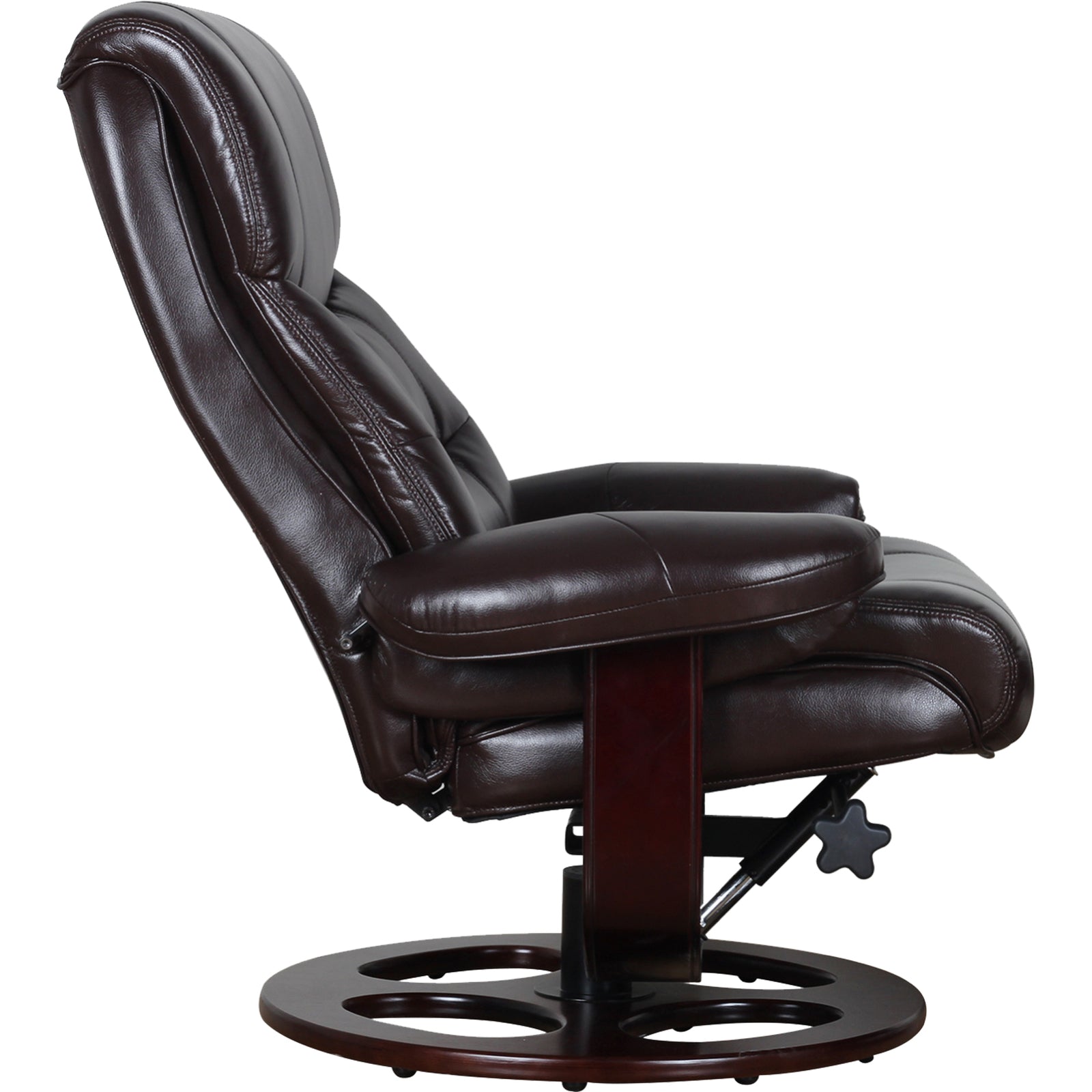 Julio Faux Leather Premium Reclining Lounge Arm Chair w/ Ottoman Swivel Sofa 7