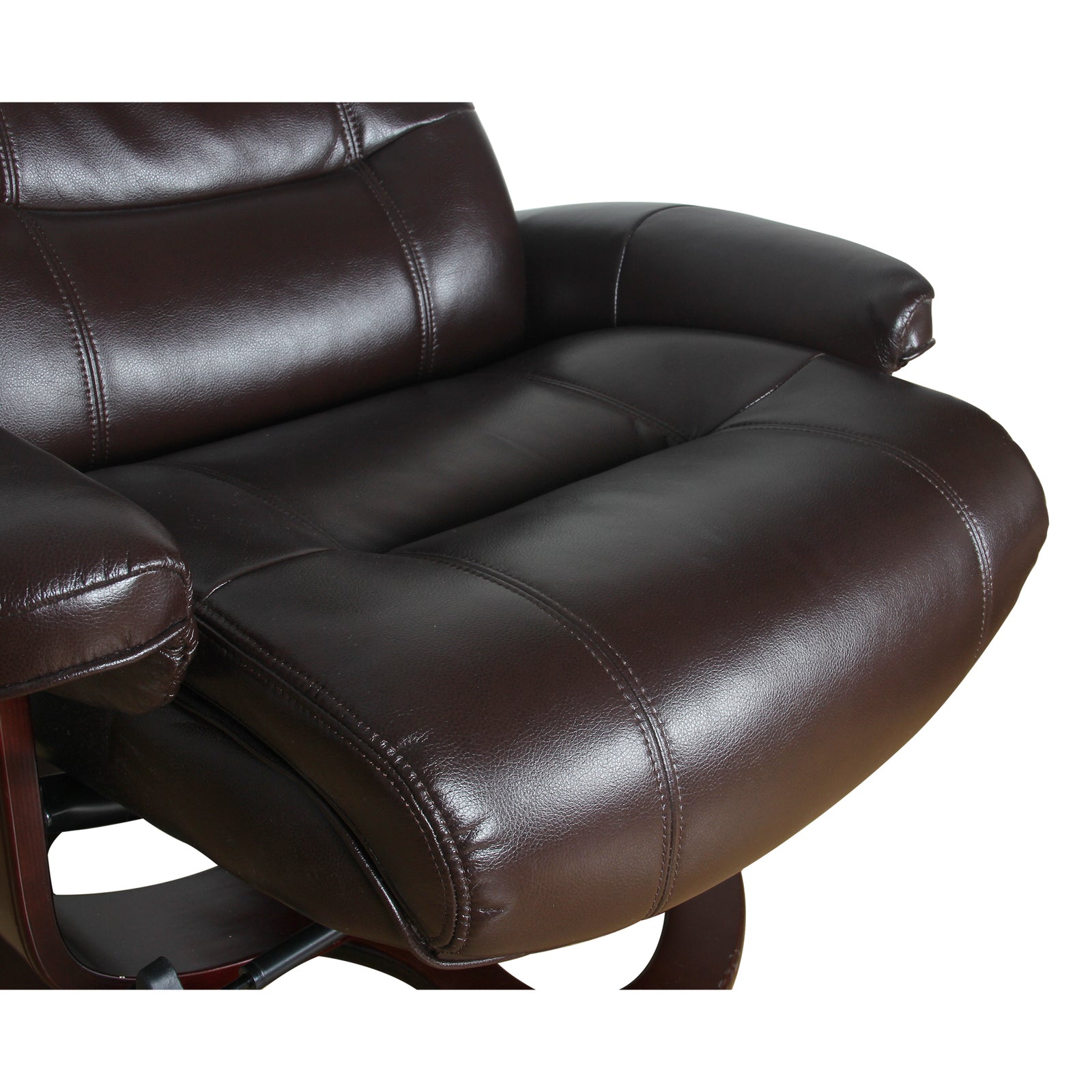 Julio Faux Leather Premium Reclining Lounge Arm Chair w/ Ottoman Swivel Sofa 12