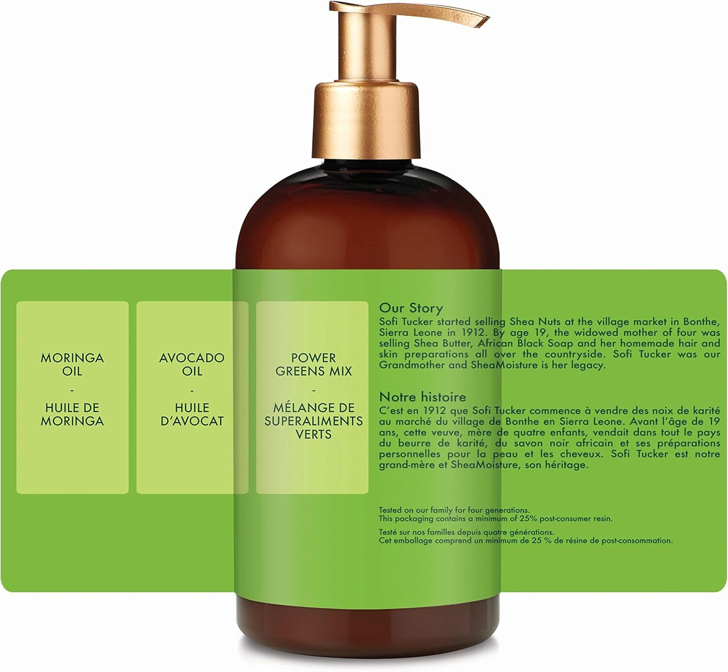 Shea Moisture Moringa & Avocado Power Greens Conditioner 384ml 4