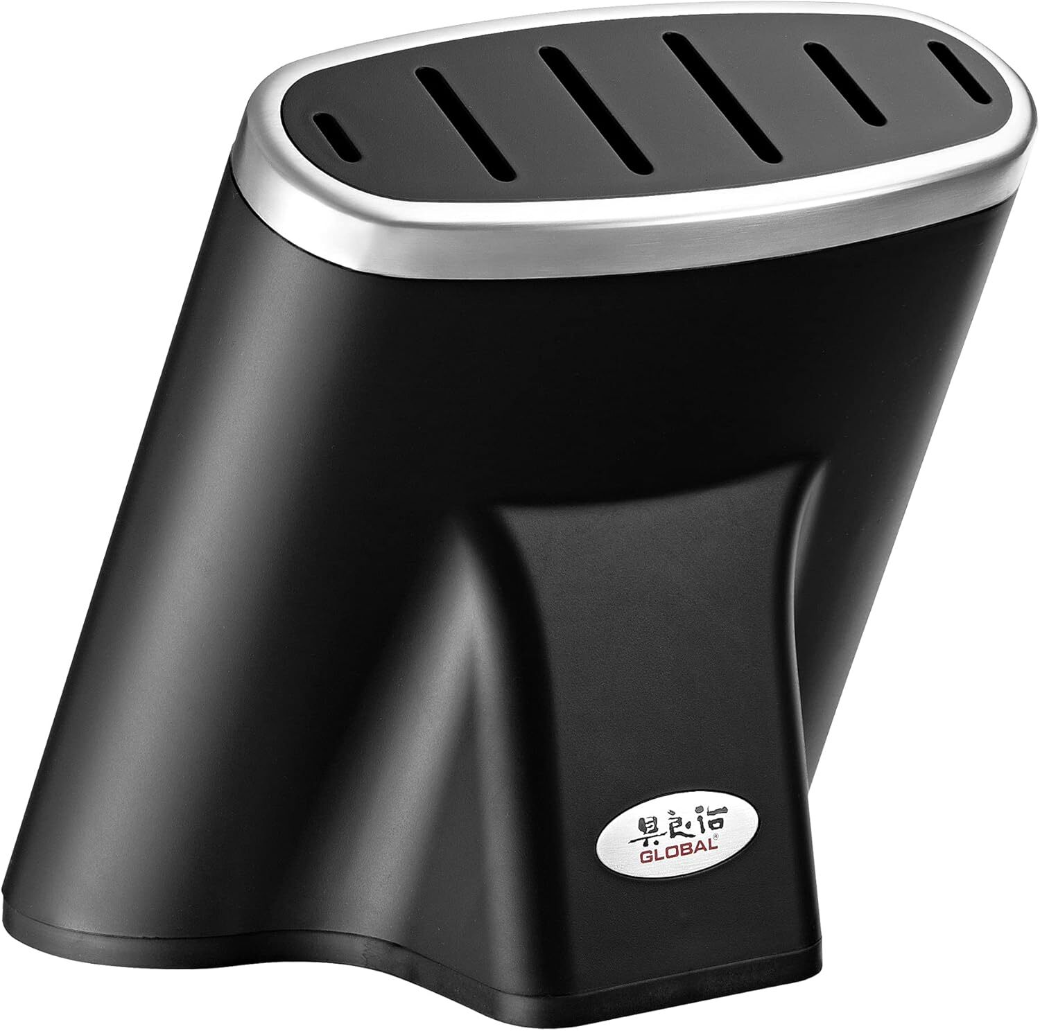 Global Zeitaku 7-Piece Japanese Knife Block Set Made in Japan in Black 4