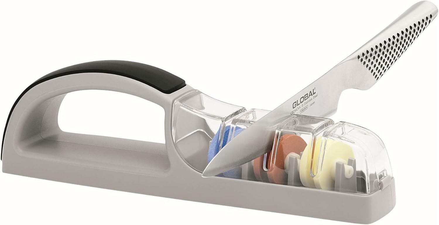 MinoSharp Plus 3-Stage Ceramic Water Sharpener 550/GB for Global Knives Knife 4