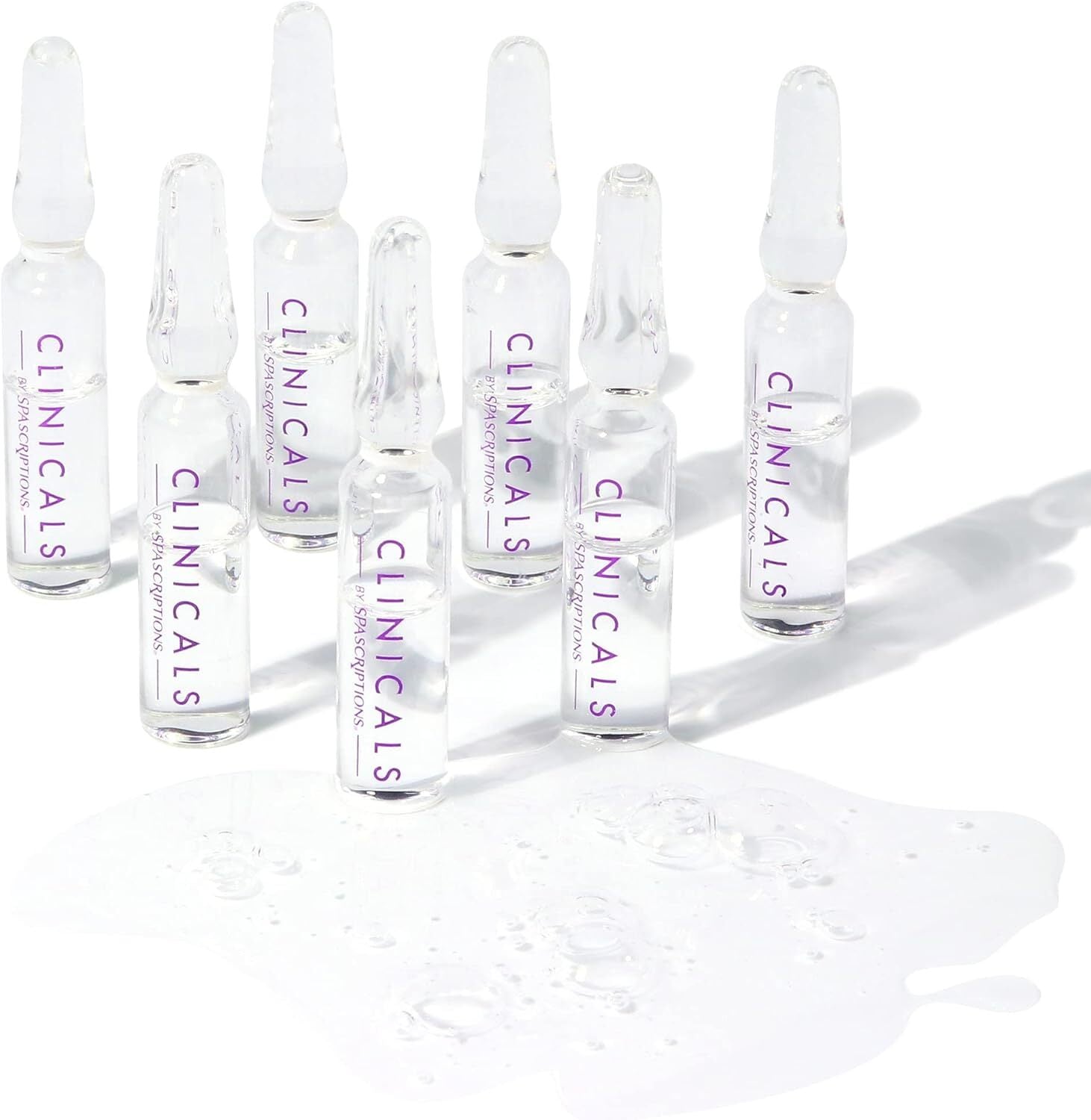 Spascriptions Clinicals Resurfacing Serum Ampoules 7-Pack 2.8ml Each Niacinamide Glycolic Acid PHAs Youthful Glow 5