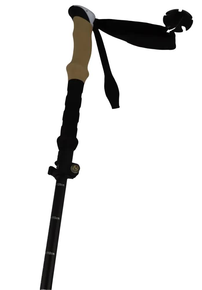 Telescopic Adjustable Hiking Pole Folding Walking Stick Adjustable Trekking 105cm - 125cm 5