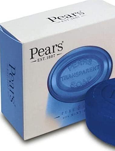 Pears Transparent Soap Bar Pure and Gentle with Mint Extracts 100g 3