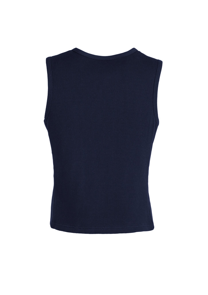 Mens Peaked Vest Waistcoat w/ Knitted Back Suit Formal Wedding Dress Up - Navy - 102 5