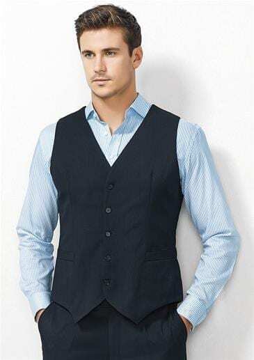 Mens Peaked Vest Waistcoat w/ Knitted Back Suit Formal Wedding Dress Up - Navy - 107 6