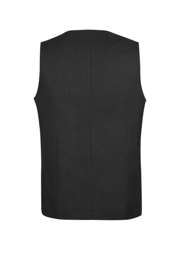 Mens Bamboo Blend Longline Vest Waistcoat w/ Stretch Business Forrnal Dress - Charcoal - 142 3