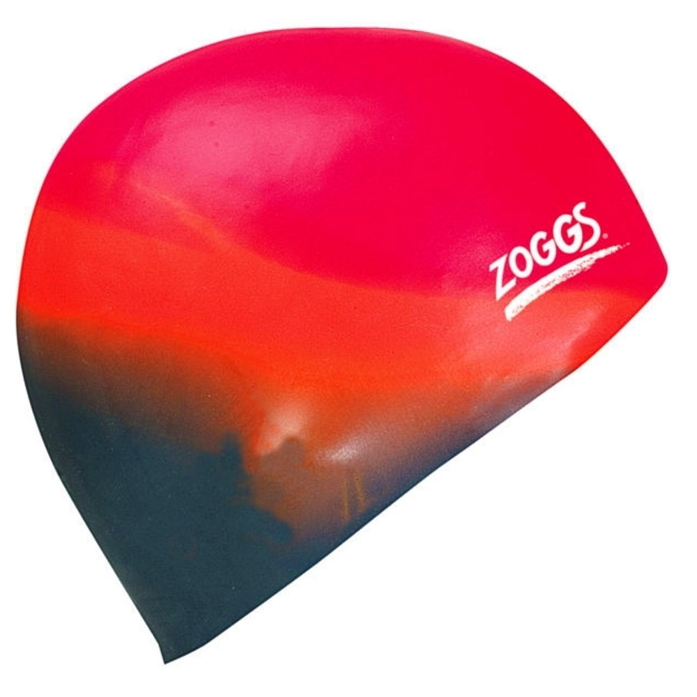 Zoggs Silicone Swim Cap Swimming Hat - Assorted Multi-Colour 4