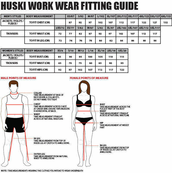 HUSKI STRATUS RAIN JACKET Waterproof Workwear Concealed Hood Windproof Packable - Charcoal - S 4