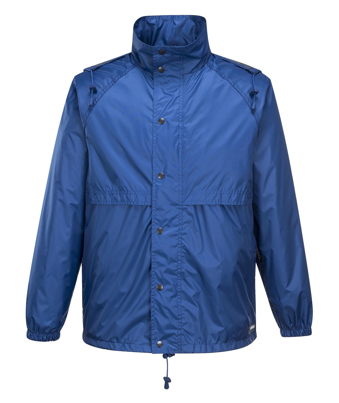 HUSKI STRATUS RAIN JACKET Waterproof Workwear Concealed Hood Windproof Packable - Cobalt - S 7